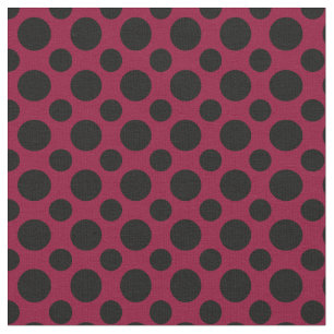 Schicker Merlot/schwarze Tupfen Burgunders Stoff