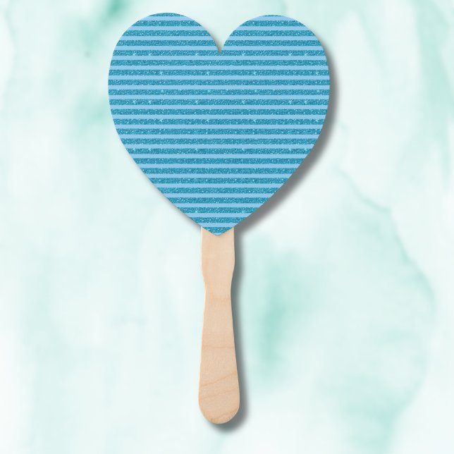 Schicker Ozeanblauer Glitter-Stil horizontale Stre Fächer (Von Creator hochgeladen)