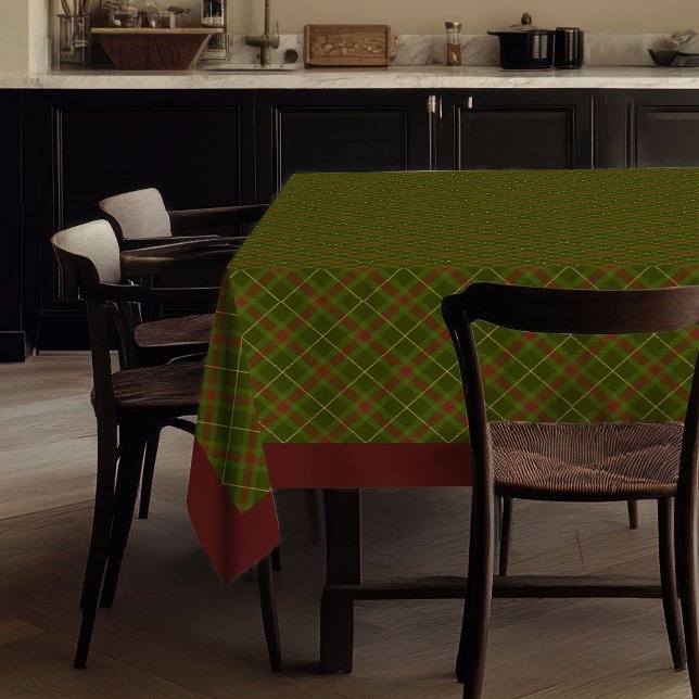 Schicker Thanksgiving-Tartan-Tischdecke Rustikaler Tischdecke (Chic Thanksgiving Tartan Tablecloth Rustic Fall)