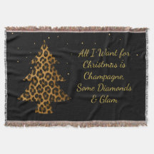 Schicker Weihnachts-Leoparden-Baum-Design