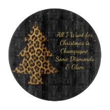 Schicker Weihnachts-Leoparden-Baum-Design