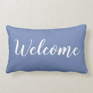 SCHICKER WURF PILLOW_ " Willkommen " Lendenkissen