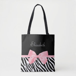 Schicker Zebra-Druck-Girly hellrosa Band mit Namen