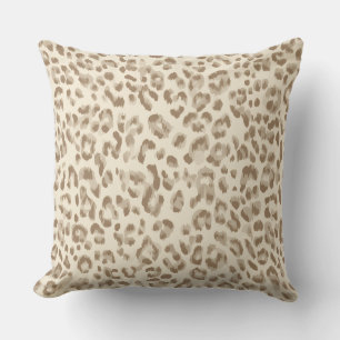 Schickes Beige-Cheetah-Druck-Wurfkissen Kissen