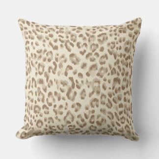 Schickes Beige-Cheetah-Druck-Wurfkissen Kissen