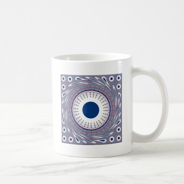 Schickes Blau Kaffeetasse (Rechts)