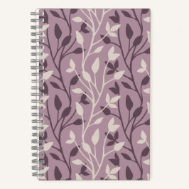 Schickes botanisches Maiv-Blatt Elegant Notizbuch
