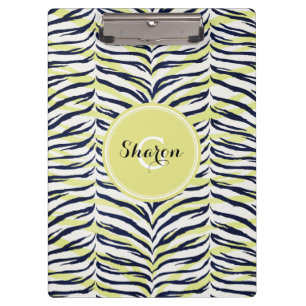 Schickes buntes schwarzes u. gelbes klemmbrett