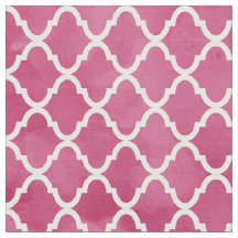 Schickes dunkles rosa Aquarell-Art Quatrefoil