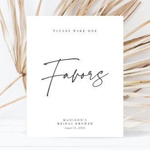 Schickes Elegantes Minimalistisches Zeichen für Br Poster