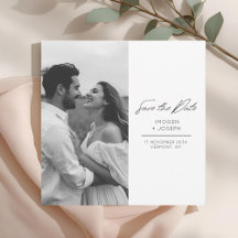 Schickes Foto Chic Flache Hochzeit Save The Date K