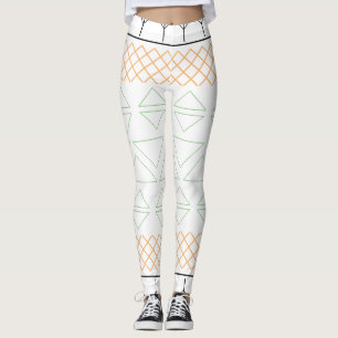Schickes geometrisches Musterdruck Leggings