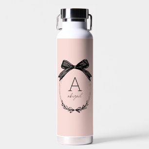 Schickes, girly-feminines Monogramm in Rosa mit Sc Trinkflasche