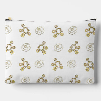 Schickes Gold-Charm-Muster-Make-up-Etüi Zubehörtasche