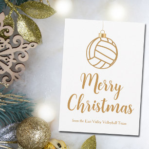 Schickes Gold Volleyball Frohe Weihnachten Benutze