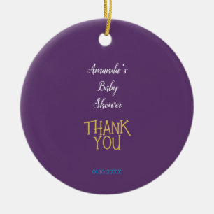 Schickes Indigo Gold Farbiges Minimalistisches Bab Keramik Ornament