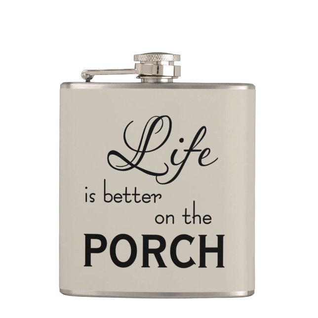 SCHICKES LEBEN IST BESSER AUF DEM PORCH | FLACHMANN (Vorderseite)