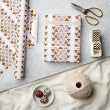 Schickes Leopard- und rosa Dreieck-Muster