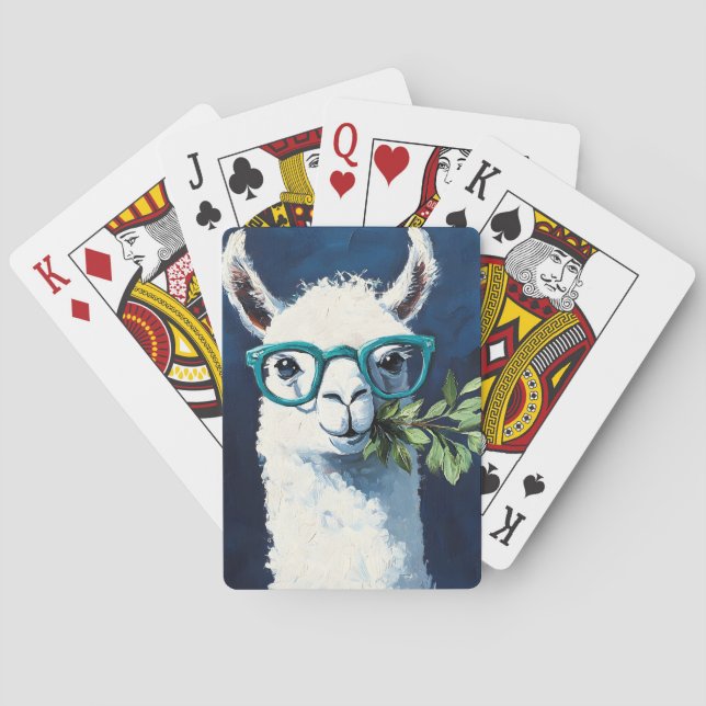 Schickes Llama Chic Spielkarten (Rückseite)