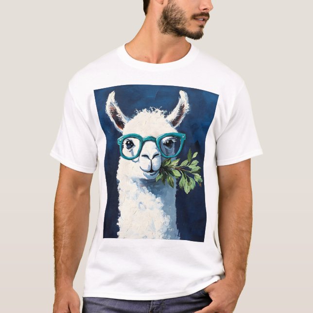 Schickes Llama Chic T-Shirt (Vorderseite)