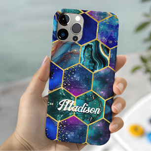 Schickes, mädchenhaftes, falsches Glitter Türkisbl Case-Mate iPhone Hülle