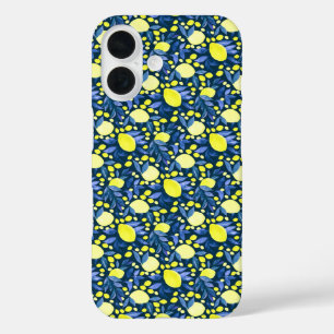 Schickes mediterranes rustikales Design mit Zitron iPhone 16 Hülle