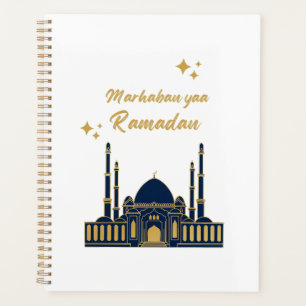 Schickes modernes minimalistisches Ramadan-Grußwor Planer