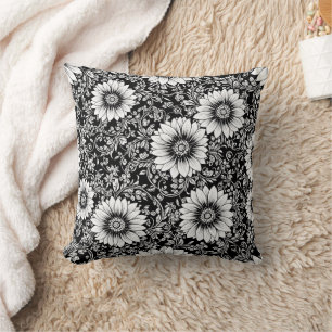 Schickes monochromes Blumen-Luxus-Muster (5) Kissen
