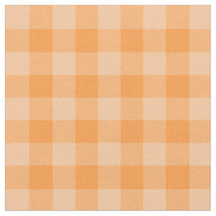 Schickes Orange-Gingham-Karomuster Stoff