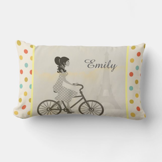 Schickes Paris Lendenkissen (Vorderseite)