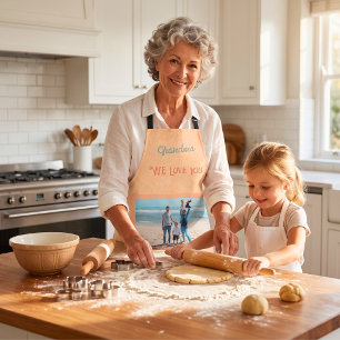 Schickes personalisiertes Foto-Text-Oma-Geschenk O Schürze