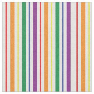 Schickes Regenbogen-Karival-Streifenmuster Stoff