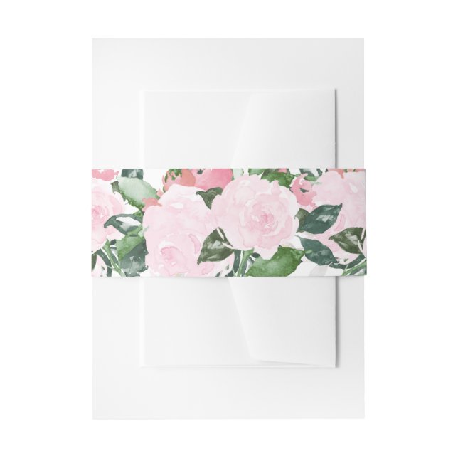 Schickes Romance | Bauch-Band Einladungsbanderole (Vorderseite Beispiel)