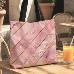 Schickes roségoldenes, elegantes, geometrisches Mä
