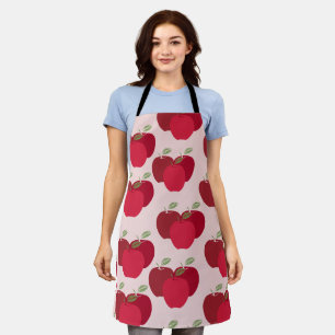 Schickes Rot-Apfel-Muster Moderne Elegante Küche Schürze