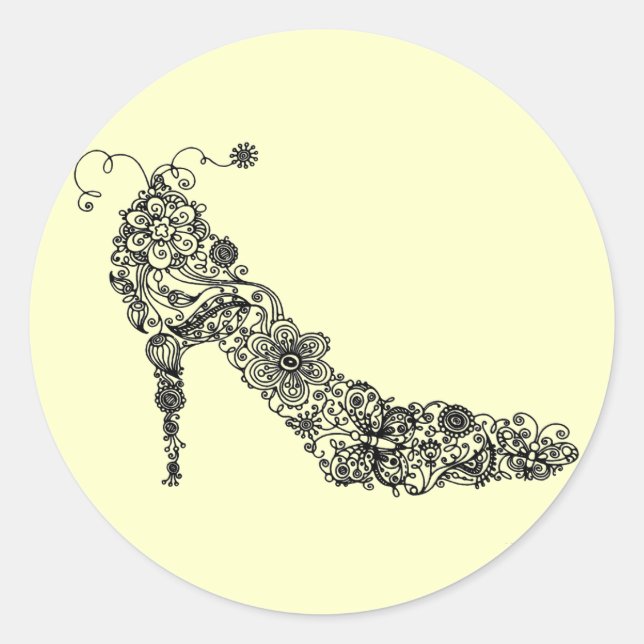 Schickes Schuh (Farboptionen) ~ Aufkleber (Vorderseite)