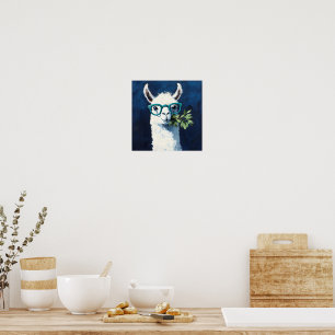 Schickes Smarty Llama Poster