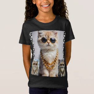 Schickes Tier Kitty In Sonnenbrille - Personalis T-Shirt