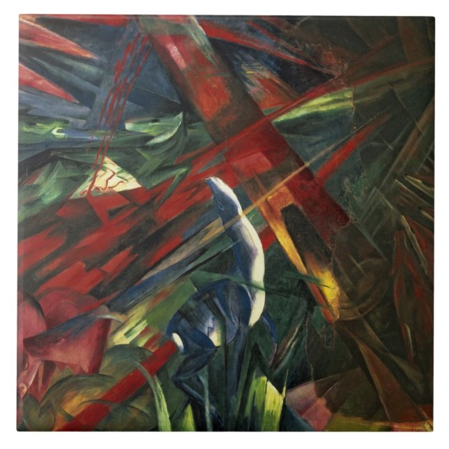 Schicksal der Tiere, 1913 Fliese (Vorderseite)