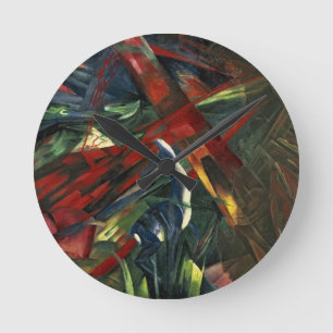 Schicksal der Tiere, 1913 Runde Wanduhr