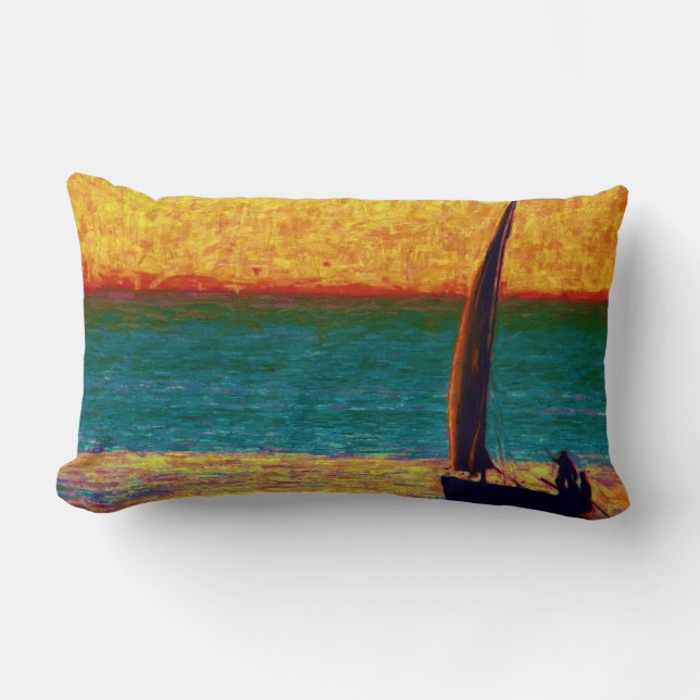 Schicksal des Boots-das friedliche Lendenkissen (Vorderseite)