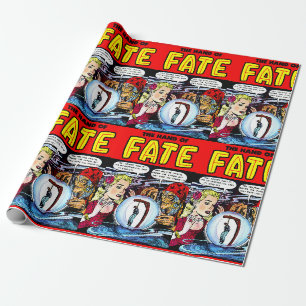 Schicksal Die Hexe Wahrsagerin Vintage Comics Geschenkpapier
