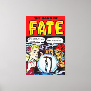 Schicksal Die Hexe Wahrsagerin Vintage Comics Leinwanddruck