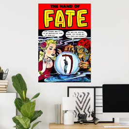 Schicksal Die Hexe Wahrsagerin Vintage Comics Poster