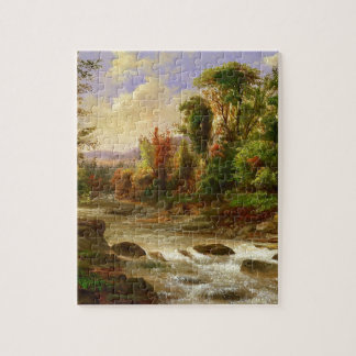 Schicksal Herbst-Fall-Waldfluss-Roberts Duncanson Puzzle