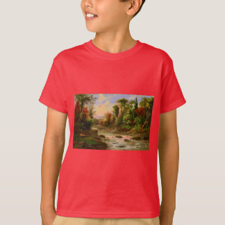 Schicksal Herbst-Fall-Waldfluss-Roberts Duncanson T-Shirt