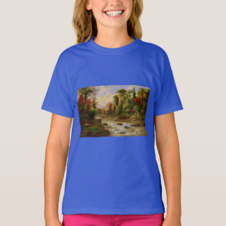 Schicksal Herbst-Fall-Waldfluss-Roberts Duncanson T-Shirt