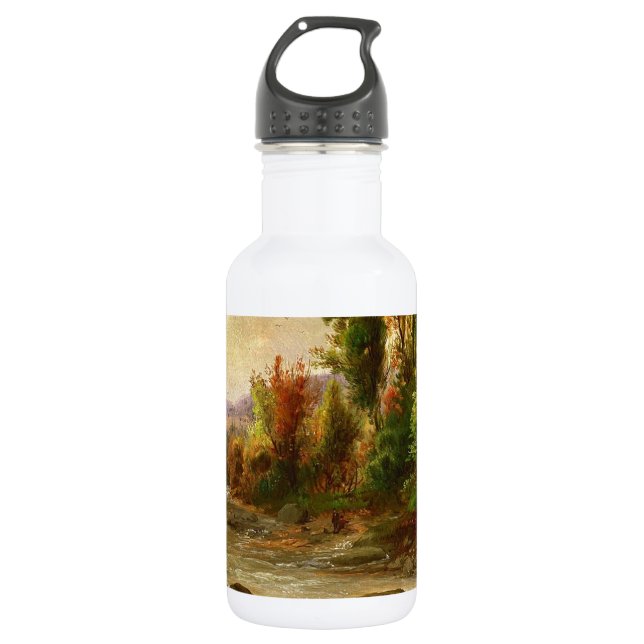 Schicksal Herbst-Fall-Waldfluss-Roberts Duncanson Trinkflasche (Vorderseite)