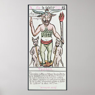 Schicksal, Tarot-Karte, Französisch Poster