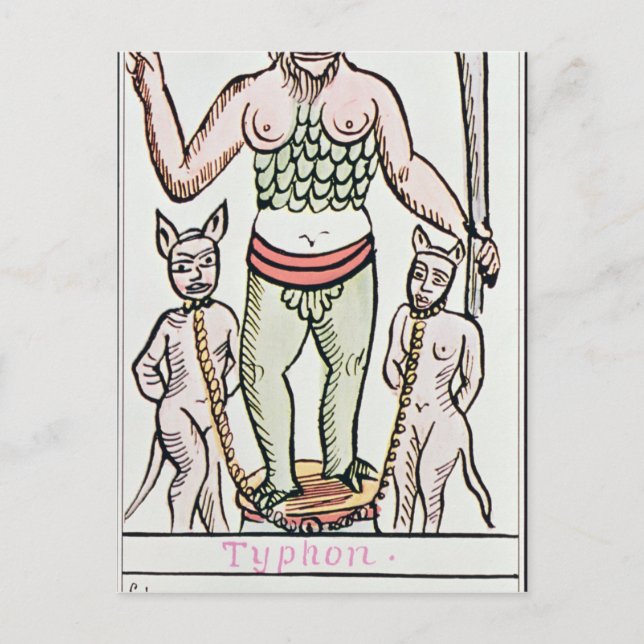 Schicksal, Tarot-Karte, Französisch Postkarte (Vorderseite)